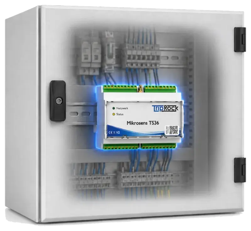 OT-Sensor auf Mikrosens-TS36-Basis im Schaltschrank